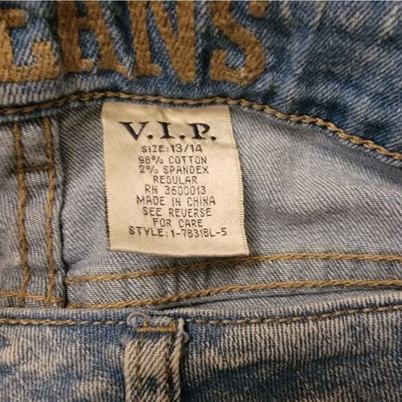 🆕️👖VIP Skinny Destructed Patched Jeans, 13/14 - Picture 6 of 6